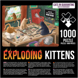 Puzzle 1000 pzs. Exploding Kittens, Cats in Quarantine