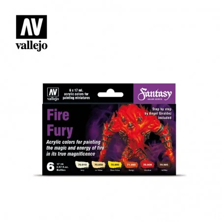 MODEL COLOR SET: FIRE FURY (8)