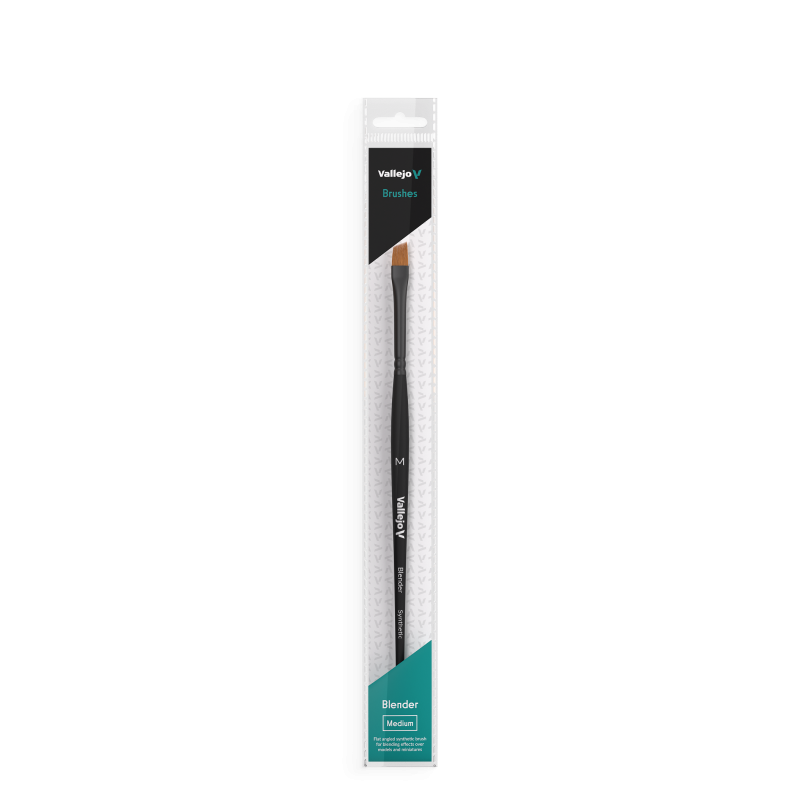 PINCEL PLANO ANGULAR SINTETICO BLENDER MEDIANO