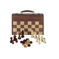 MALETIN 3 EN 1: AJEDREZ, DAMAS Y BACKGAMMON