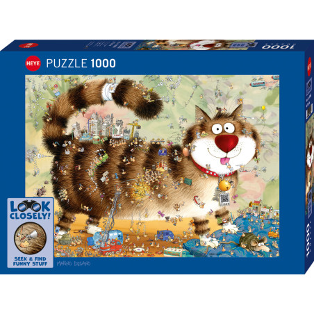 Puzzle 1000 pzs. Look Closely!, At The Cat