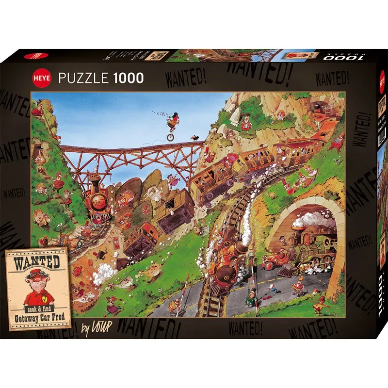 Puzzle 1000 pzs. Wanted!, Getaway Car Fred