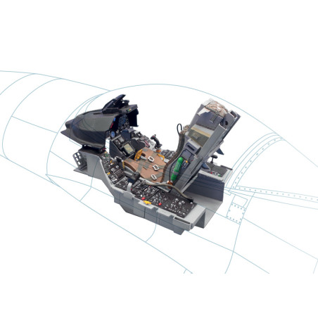 MODELO 1:12 F-16 COCKPIT