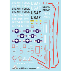 MODELO 1:72 SR-71 BLACK BIRD