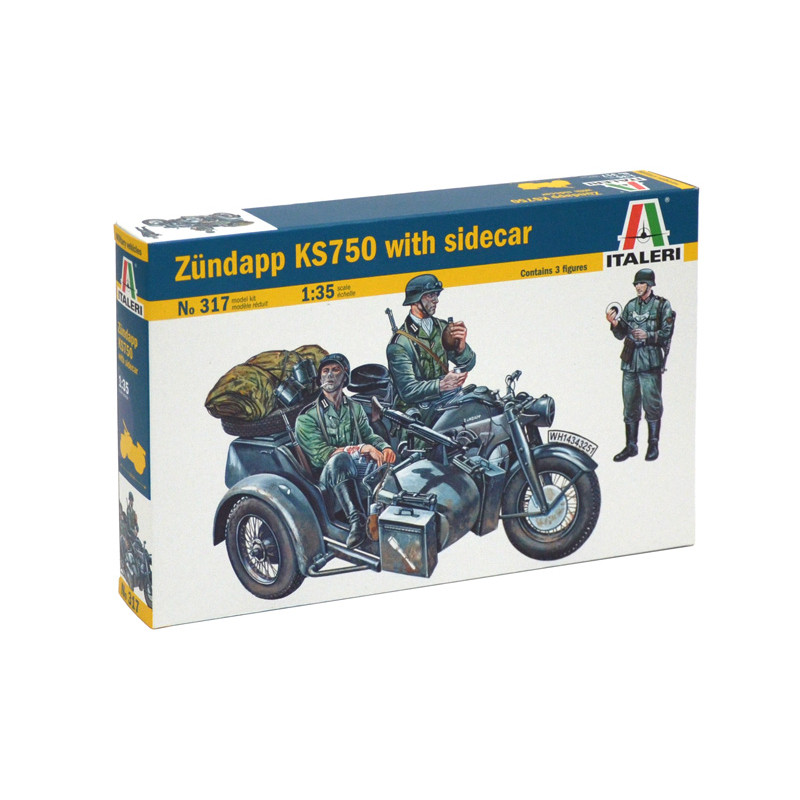 MODELO 1:35 ZUNDAPP KS 750 with sidecar