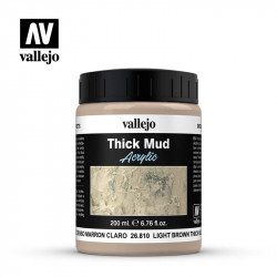 DE Texturas de barro 200ml, Barro claro denso