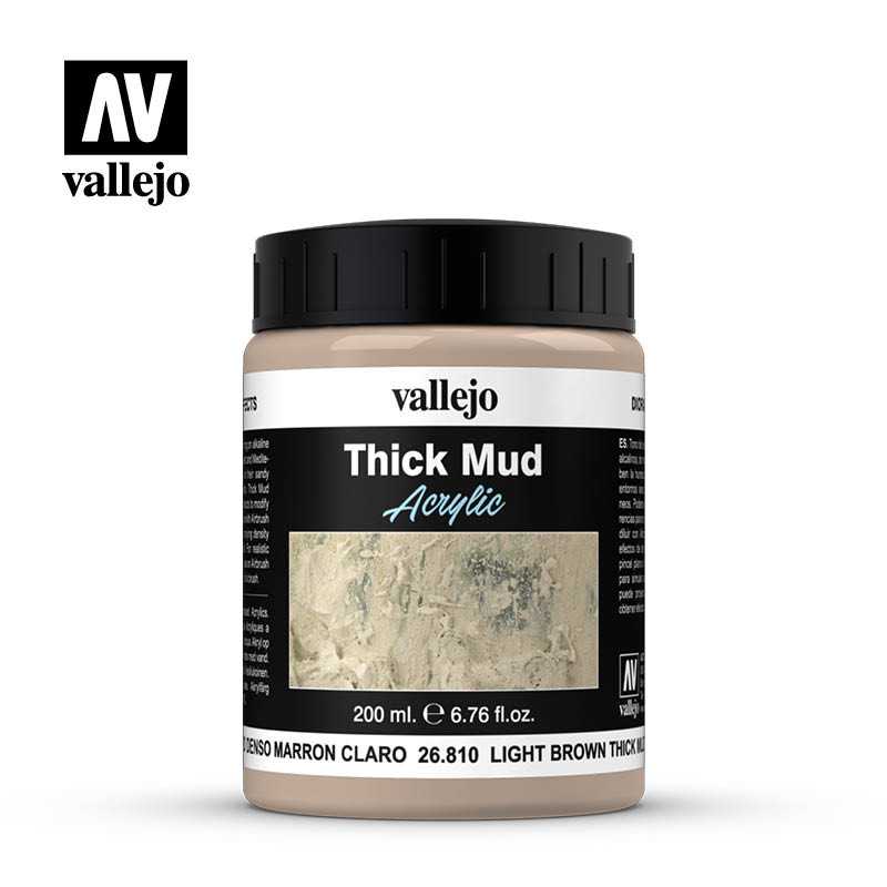 DE Texturas de barro 200ml, Barro claro denso