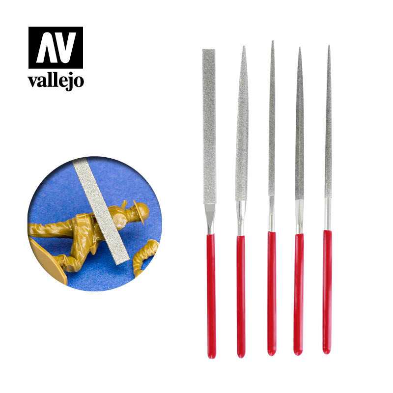 SET DE 10 LIMAS DE AGUJA PARA MODELISMO