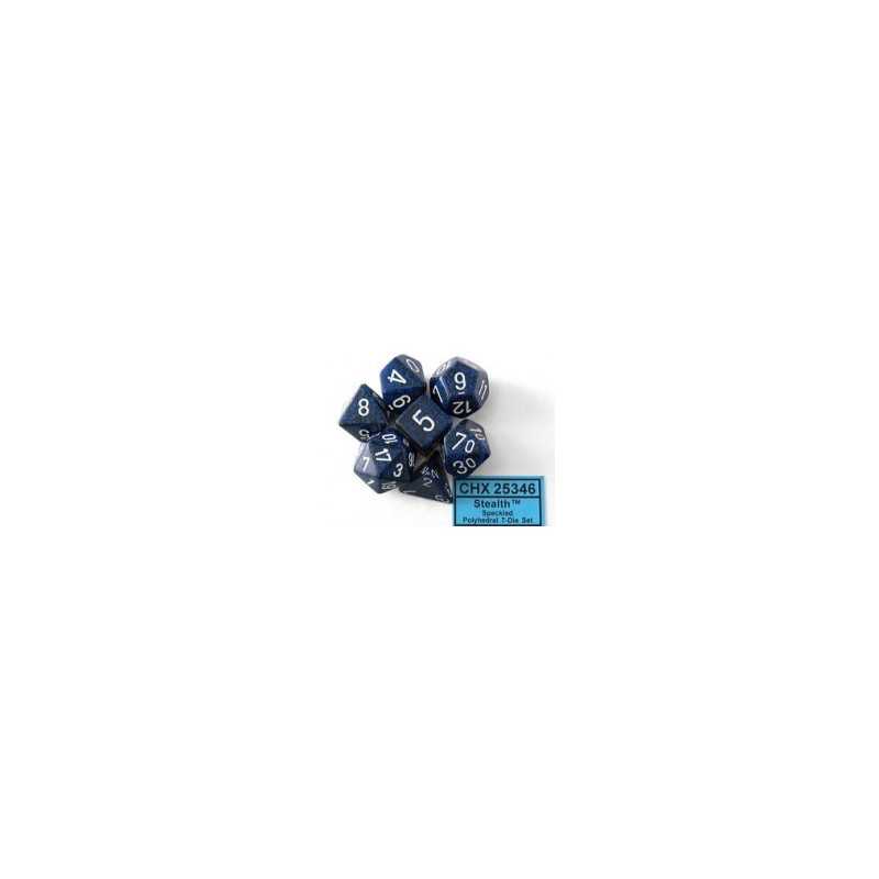 SET DE 7 DADOS MOTEADOS STEALTH