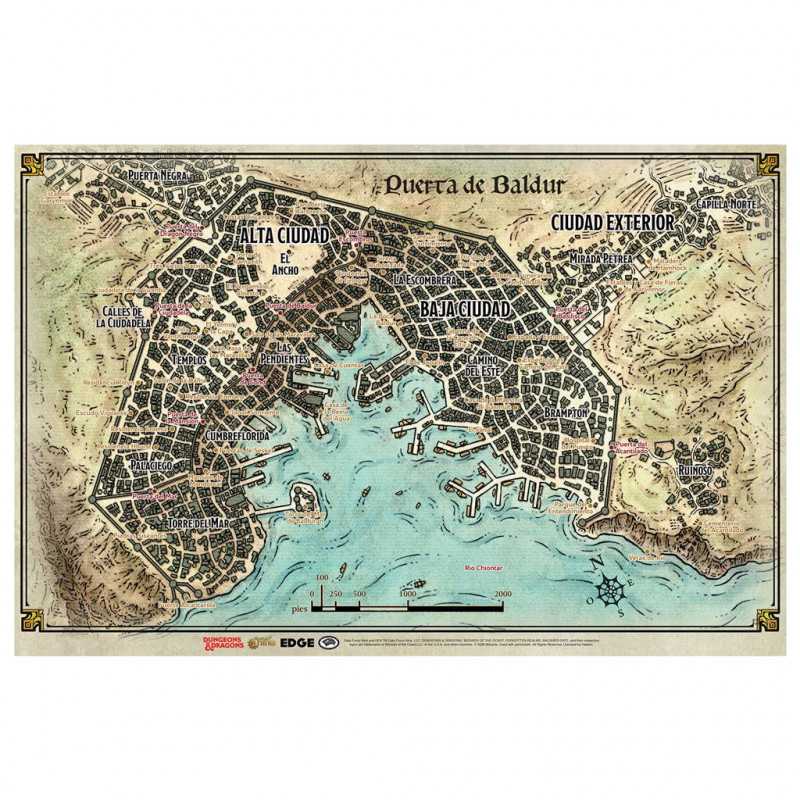 D&D MAPA DE PUERTA DE BALDUR